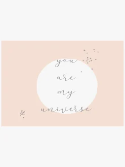 BimbiPirulos Casual Vægdekoration 4-Pak Univers, Lilla