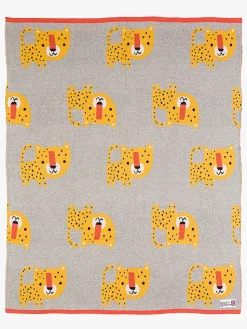 Bizzi Growin Strikket Tæppe Aio Baby, Leopard