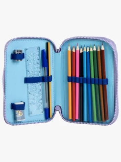 Bluey Dobbelt Penalhus, Blå/Lilla