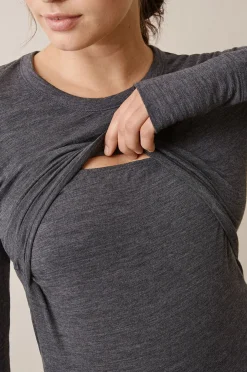 Boob Merino Wool Trøje, Dk Greymelange