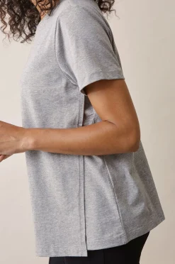 Boob Vente/Amme T-Shirt, Grey Melange