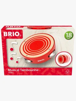 Brio 30263 Tambourine Instrument, Rød