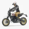 Bruder Ducati Scrambler Desert Sled m. Fører