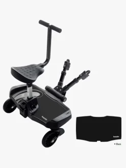 Bumprider Ståbræt m. Sæde, Sort