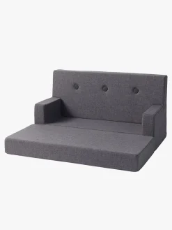 by KlipKlap Kids Sofa, Blue Grey