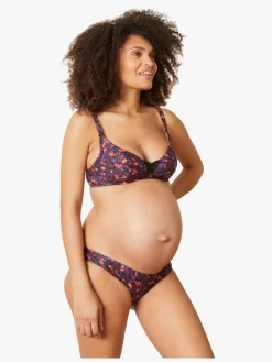 Cache Coeur Lilly Graviditetstrusser, Black/Pink Flower