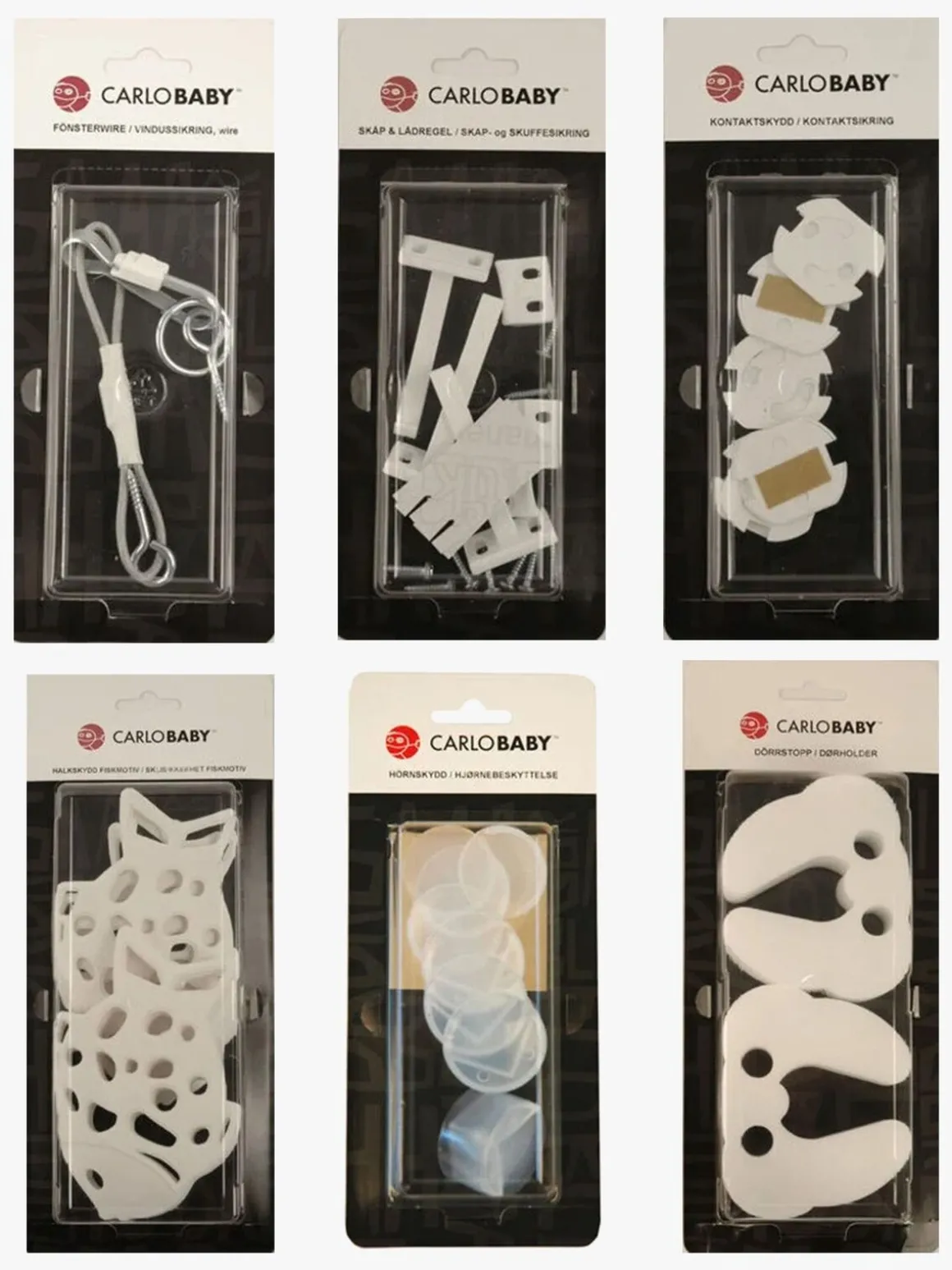 CarloBaby Hjemmesikkerhedspakke Stor