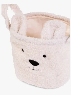 Childhome Opbevaringskurv 3-pak Teddy, Offwhite