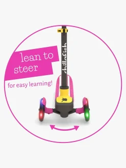 Chillafish Scotti Glow Løbehjul, Pink