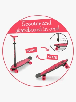 Chillafish SkatieSkootie 2 Løbehjul, Koralrød