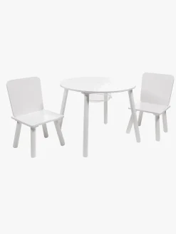 Cloudberry Castle BREE Bord & Stole med Opbevaring, Hvid