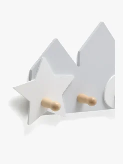 Cloudberry Castle Clouds & Stars Knagerække, Gray