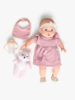 Cloudberry Castle Gavesæt Dukke Twins Deluxe 35 cm, Lyserød/Hvid