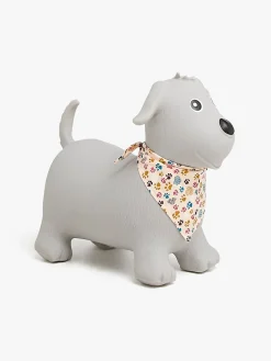 Cloudberry Castle Hoppedyr Hund med Tørklæde, Grå