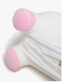 Cloudberry Castle Hoppedyr Enhjørning med Plysbetræk, Hvid