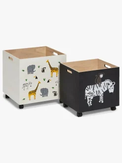 Cloudberry Castle Opbevaringskasser 2-pak Safari