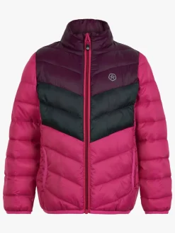 Color Kids Dynejakke, Pink Peacock