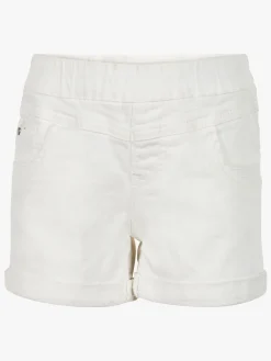 Creamie Colored Denim Shorts, Cloud