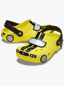 Crocs Classic IAM Race Car Kids Clogs, Cyber Yellow