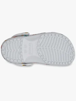 Crocs Classic Race Cars Graphic Kids Clogs, Mirage/Multi