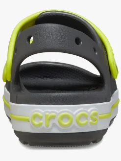 Crocs Crocband Cruiser Kids Sandaler, Slate Grey/Acidity