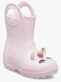 Crocs Handle It Kids Unicorn Gummistøvler, Pink Milk