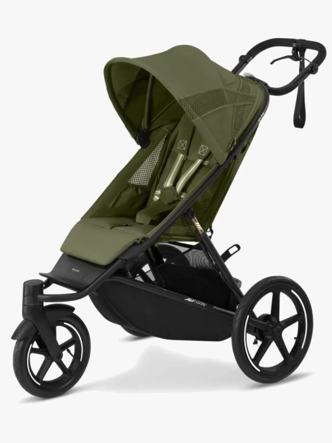Cybex Avi Spin Løbevogn, Black/Moss Green