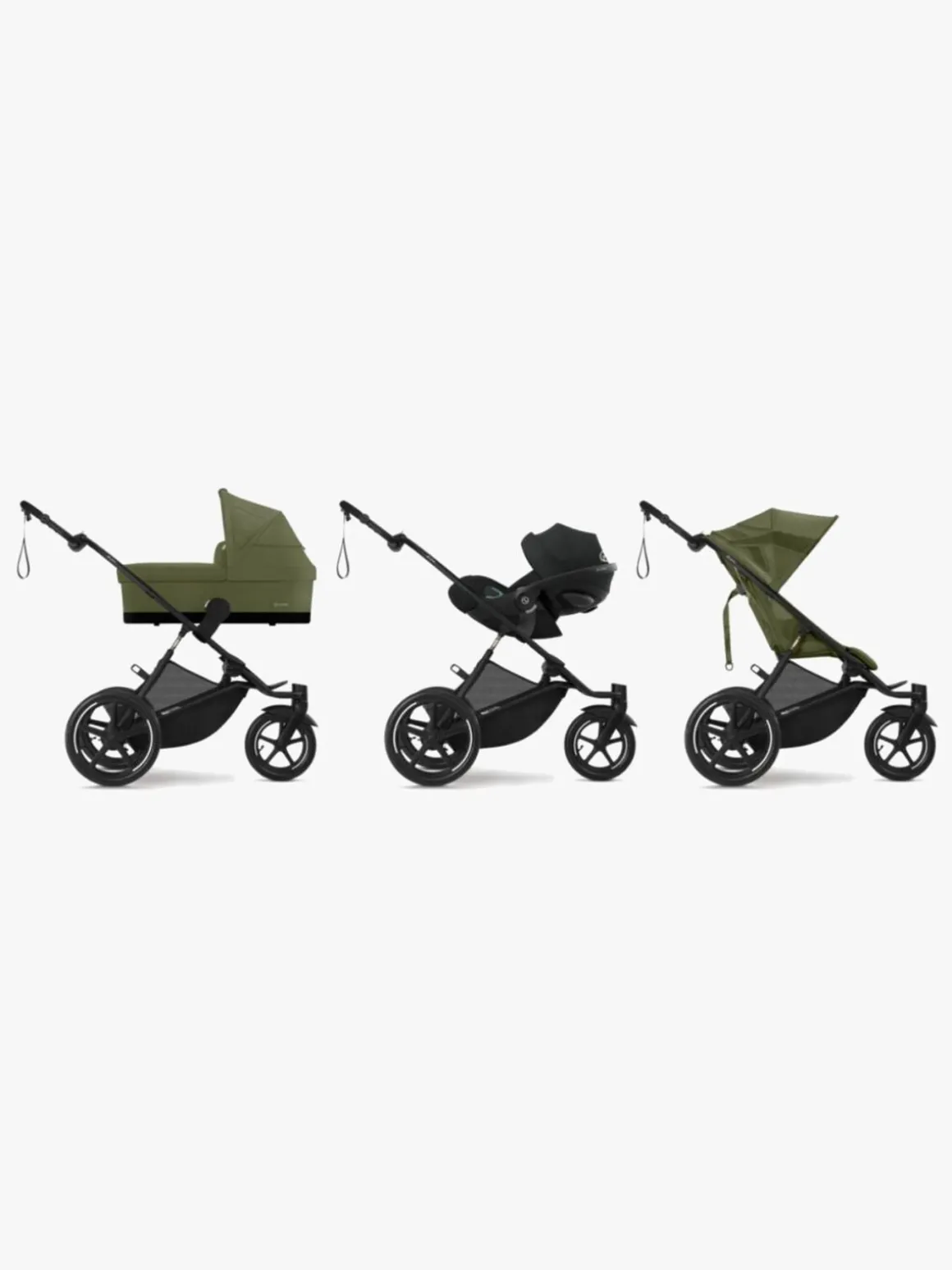 Cybex Avi Spin Løbevogn, Black/Moss Green
