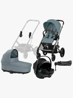 Cybex BALIOS S Lux Duovogn inkl. Axkid GOKID Babyautostol & Base, Stormy Blue