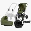 Cybex BALIOS S Lux Duovogn inkl. Axkid GOKID Babyautostol & Base, Moss Green