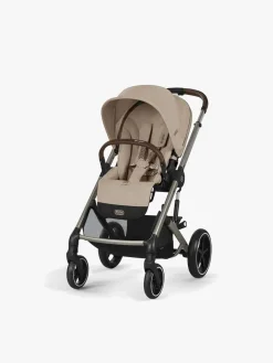 Cybex BALIOS S Lux Duovogn inkl. Beemoo Route i-Size & Base, Almond Beige/Black Stone
