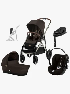 Cybex e-Gazelle S Duovogn inkl. Cloud G i-Size Plus & Base, Chocolate Brown/Taupe