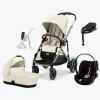 Cybex e-GAZELLE S Duovogn inkl. Cloud G i-Size Plus & Base, Seashelle Beige