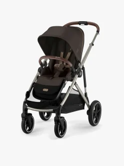 Cybex e-Gazelle S Duovogn inkl. Axkid GOKID Autostol Baby & Base, Chocolate Brown/Taupe