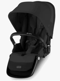 Cybex e-Gazelle S Søskendevogn inkl. Liggedel, Moon Black/Black