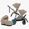 Cybex e-Gazelle S Søskendevogn inkl. Liggedel, Almond Beige/Taupe