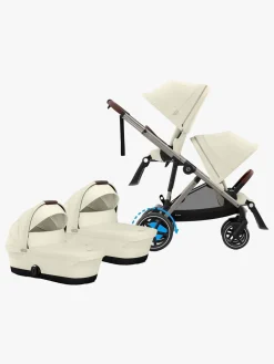 Cybex e-Gazelle S Tvillingevogn, Seashelle Beige/Taupe
