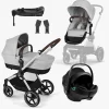 Cybex EOS Lux Duovogn inkl. Axkid GOKID Autostol Baby & Base, Lava Grey