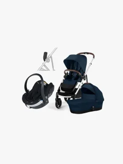 Cybex GAZELLE S Duovogn inkl. BeSafe iZi Go Modular X2 i-Size Autostol Baby, Ocean Blue/Silver