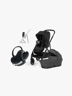 Cybex GAZELLE S Duovogn inkl. BeSafe iZi Go Modular X2 i-Size Autostol Baby, Moon Black/Black