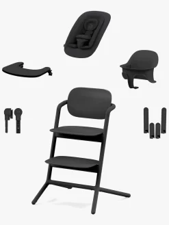 Cybex Lemo 4-in-1 Højstol inkl. Skråstol, Babysæt og Bakke, Stunning Black