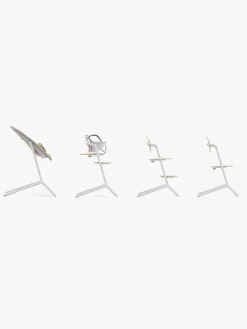 Cybex Lemo 4-in-1 Højstol inkl. Skråstol, Babysæt og Bakke, Sand White