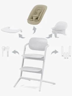 Cybex Lemo 4-in-1 Højstol inkl. Skråstol, Babysæt og Bakke, All White