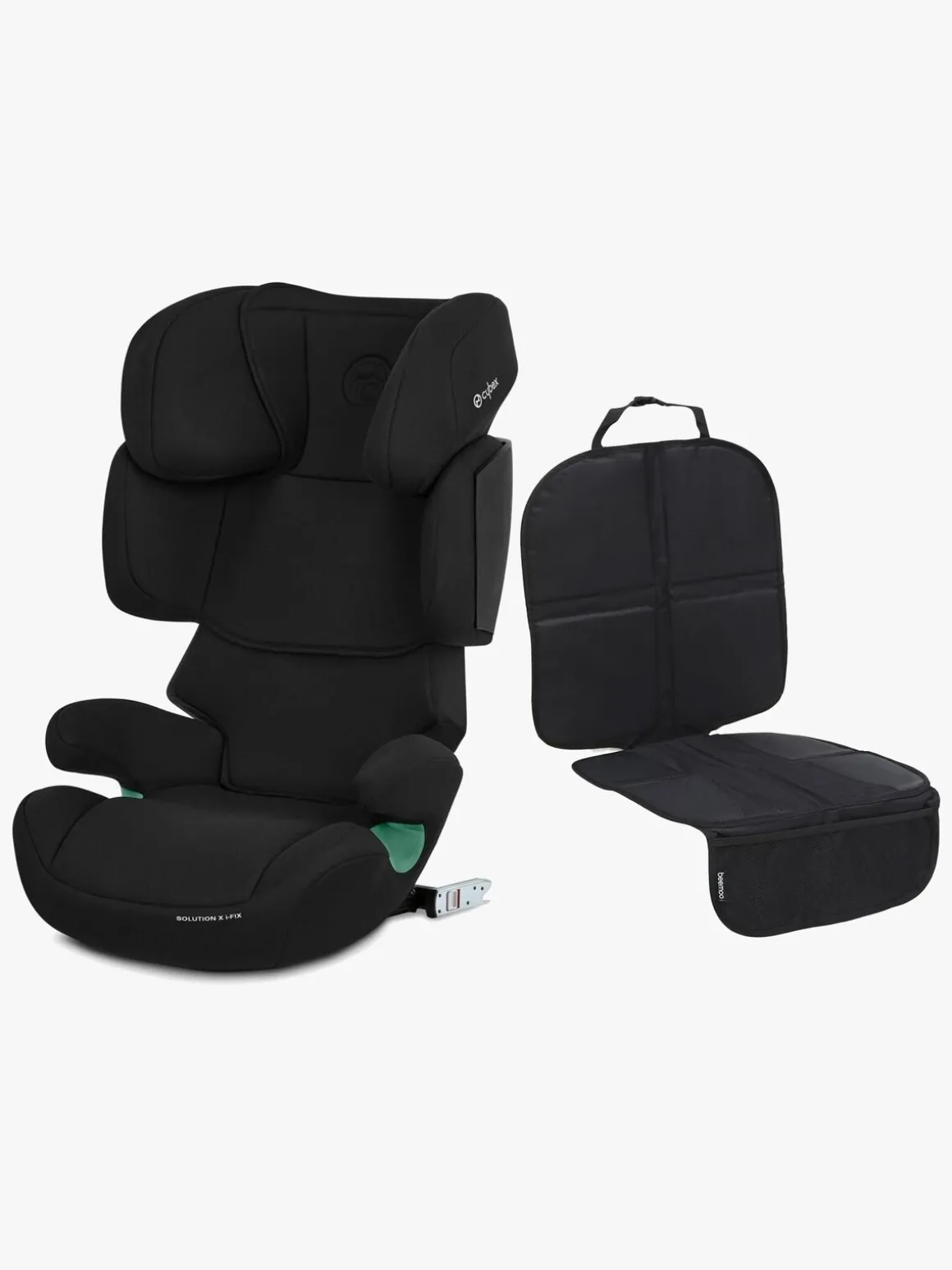 Cybex Solution X i-Fix Autostol inkl. Beemoo Sædebeskytter Lux, Pure Black