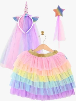 Den Goda Fen Kostume Enhjørning med Tylskørt 116-128 cm