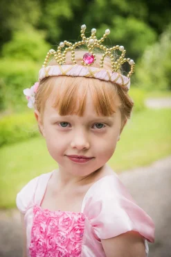 Den Goda Fen Kostume Tiara Velour, Lyserød