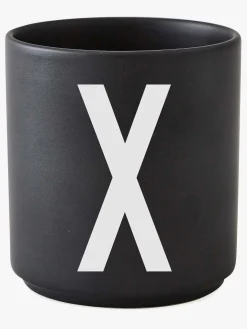 Design Letters Kop Porcelæn X, Sort