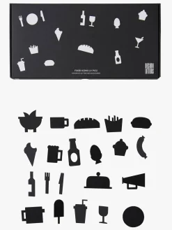 Design Letters Madikoner til Opslagstavle 21 pcs, Sort