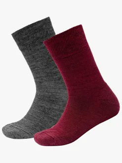 Devold Daily Merino Medium Strømper 2-pak, Beetroot