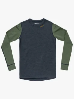 Devold Expedition Merino Skiundertrøje Jr, Night/Forest